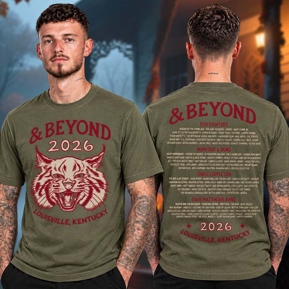Bourbon And Beyond Festival 2026 Merch Bobcat Line Up T-Shirt Gifts Idea For Music Lovers - Foxy23shop