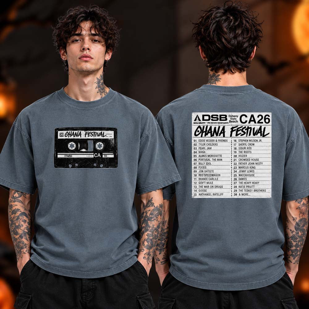 Ohana Festival Merch Collection Mix Tape 2026 T-Shirt Presents For Music Lovers - Foxy23shop