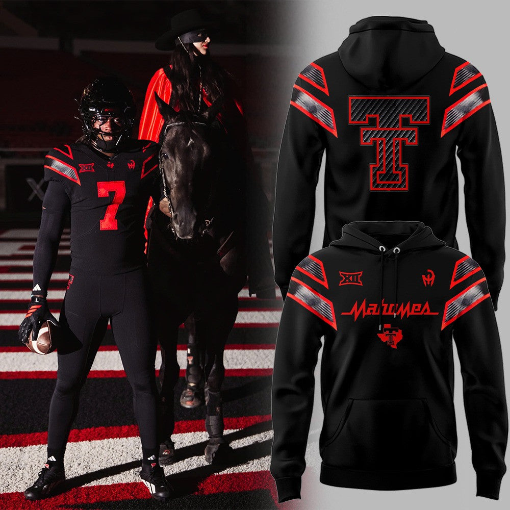 Texas Tech Red Raider Patrick Mahomes Let's Ride Black Hoodie Red Raider Merch Gifts For Fan - Foxy23shop
