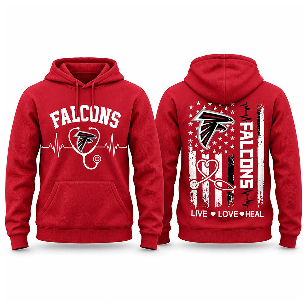 Atlanta Falcons Nurse Appreciation Day 2026 Hoodie Atlanta Falcons Merch Fan Gear - Foxy23shop