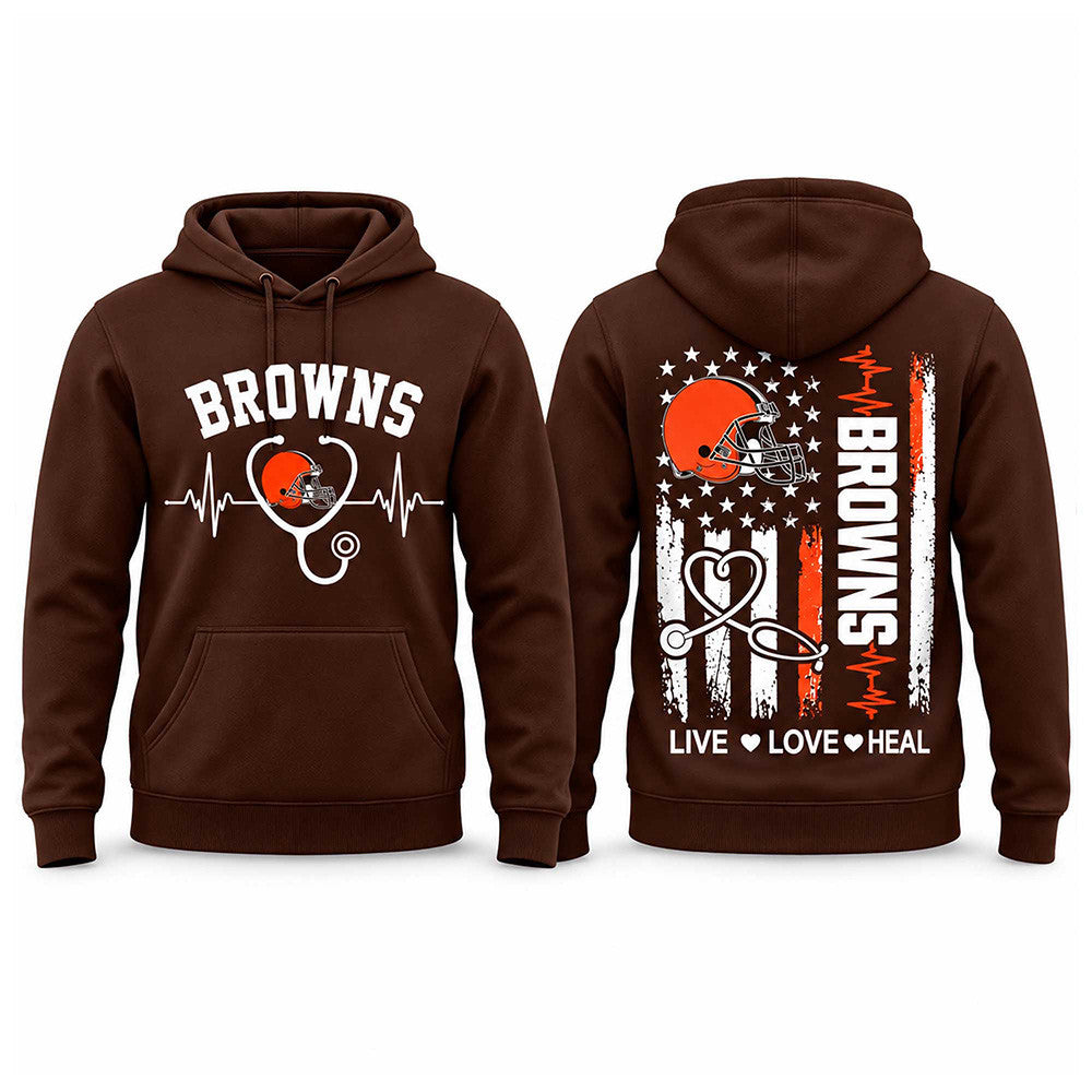Cleveland Browns Nurse Appreciation Day 2026 Hoodie Cleveland Browns Apparel Fan Gear - Foxy23shop