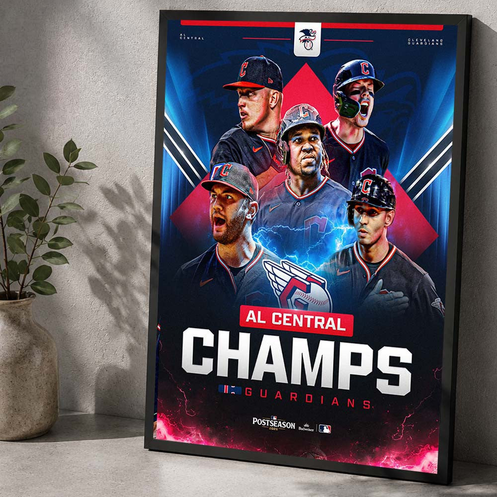 Cleveland Guardians Are Your AL Central Champions 2026 Poster Cleveland Guardians Poster Gifts For Fans - Foxy23shop