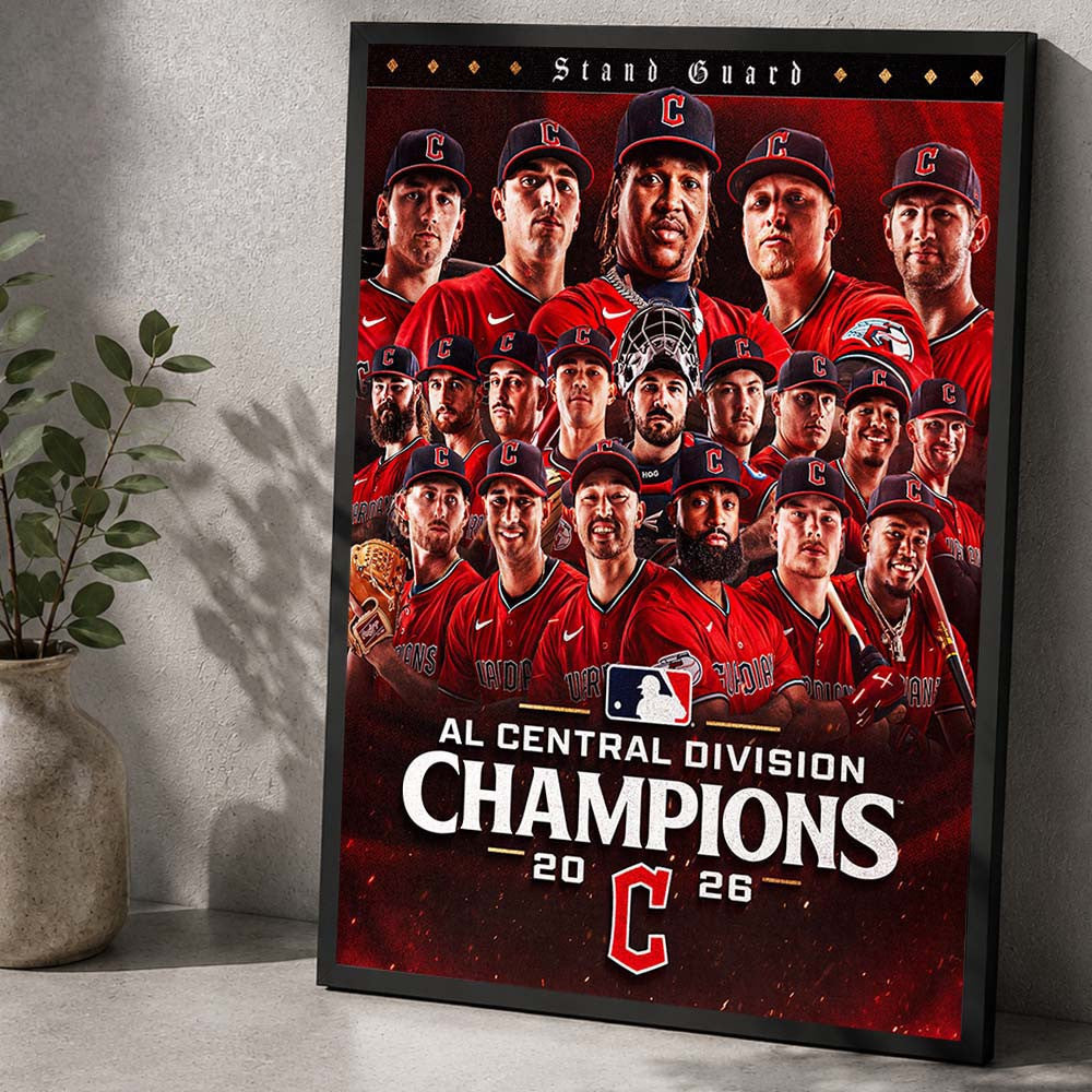 Congrats Cleveland Guardians Is The AL Central Champions 2026 Poster Best Gifts For Guardians Fans - Foxy23shop