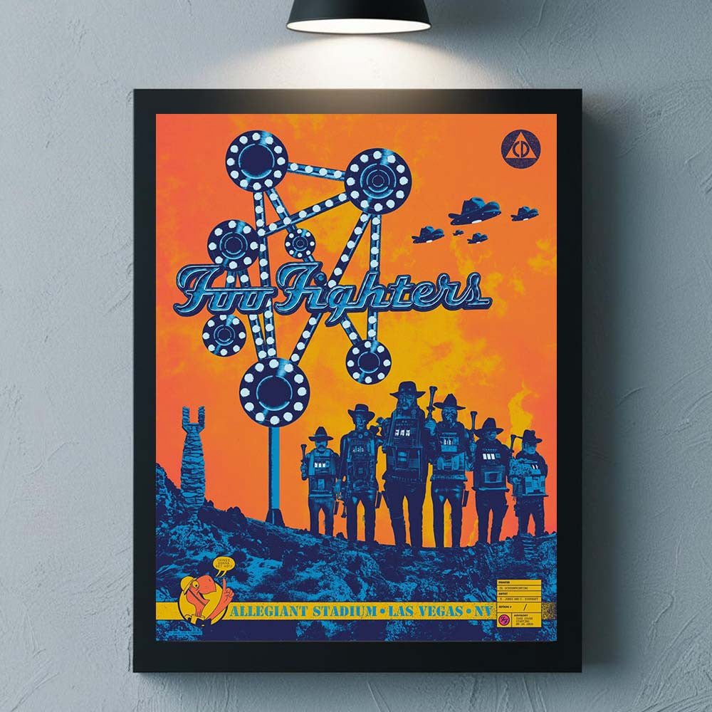 Foo Fighters Las Vegas NV 2026 Venue Poster Foo Fighters Concert Poster Rock Lover Gifts - Foxy23shop