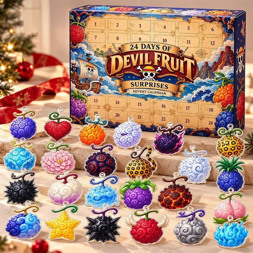 One Piece Devil Fruit Concept Fan Advent Calendar Xmas Countdown One Piece Fan Gift - Foxy23shop