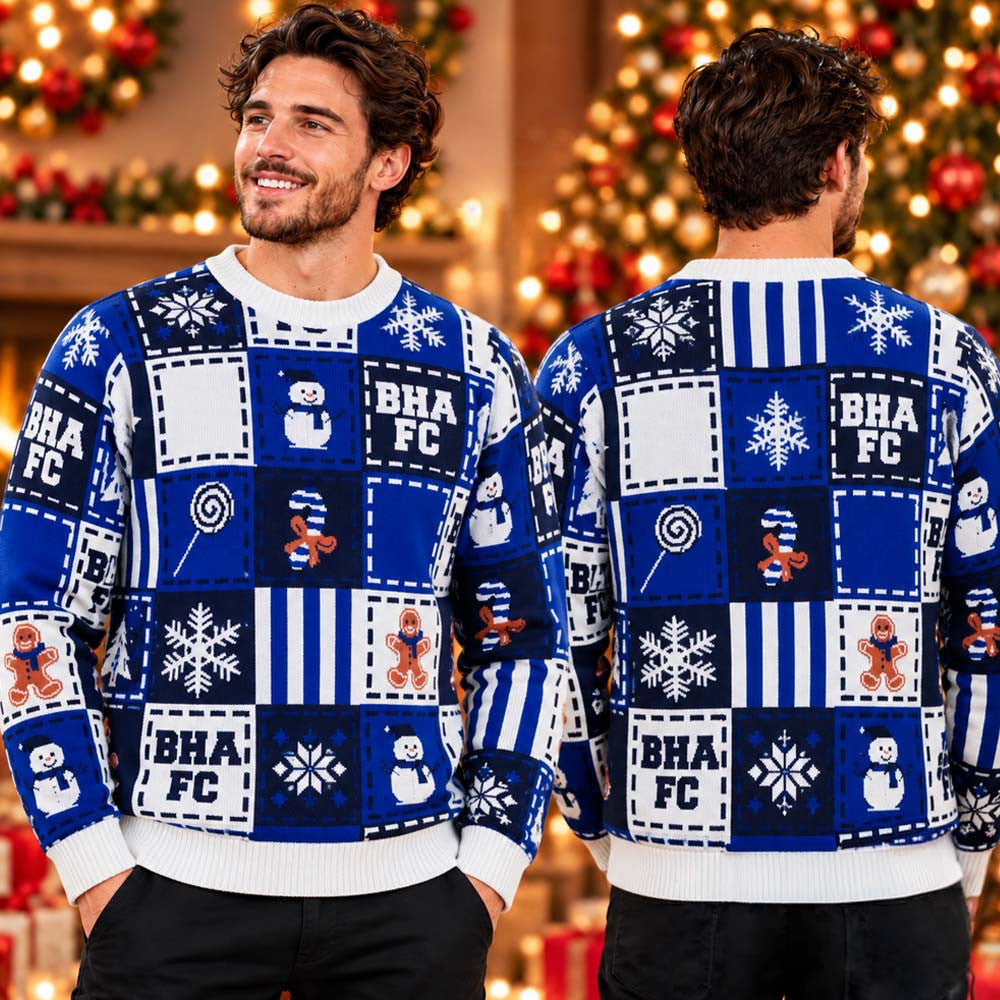 Brighton And Hove Albion Holiday BHAFC Christmas Ugly Sweater Presents For Boyfriend - Foxy23shop