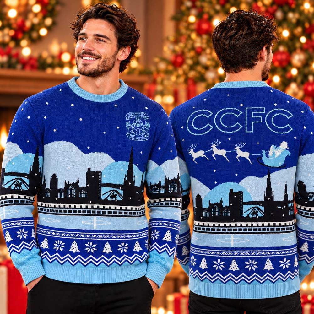 Coventry City FC Skyline Christmas Ugly Sweater Coventry City Clothing Soccer Lover Gifts - Foxy23shop