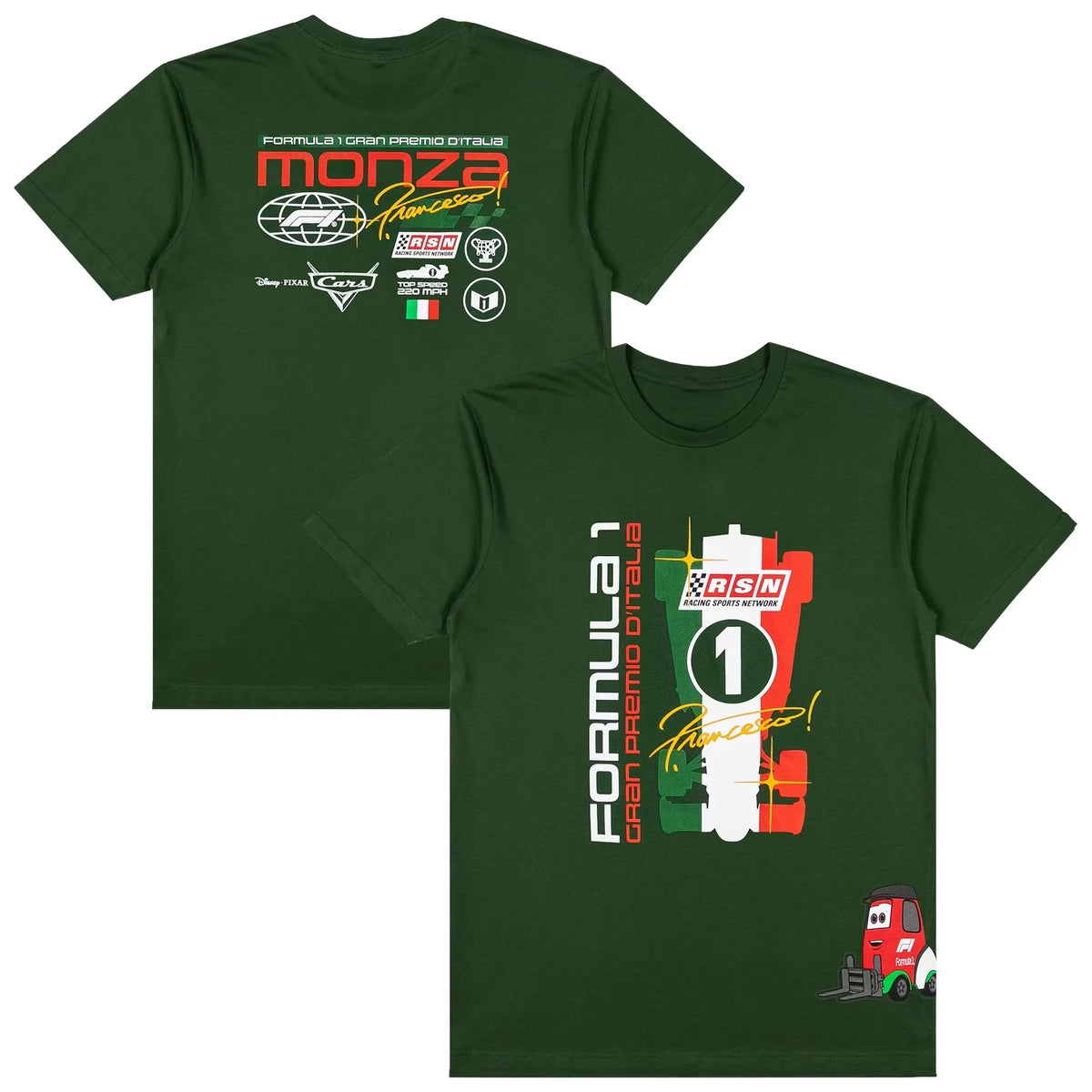 Formula 1 X Disney Monza 2026 Cars Francesco Bernoulli T-Shirt Disney Formula Merch Gifts For Lover - Foxy23shop