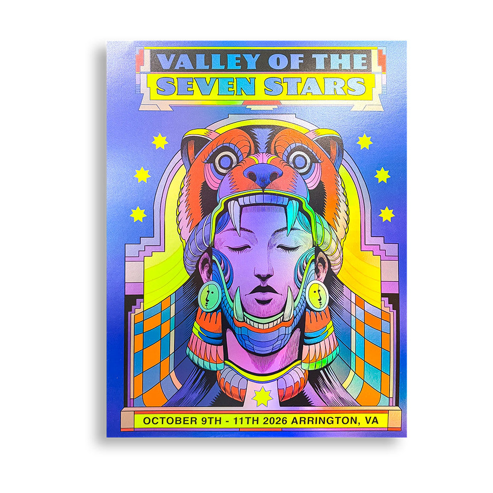 Griz Valley Of The Seven Stars 26 LTD Foil Event Poster Valley Of The Seven Stars Poster Gifts For Fans - Foxy23shop