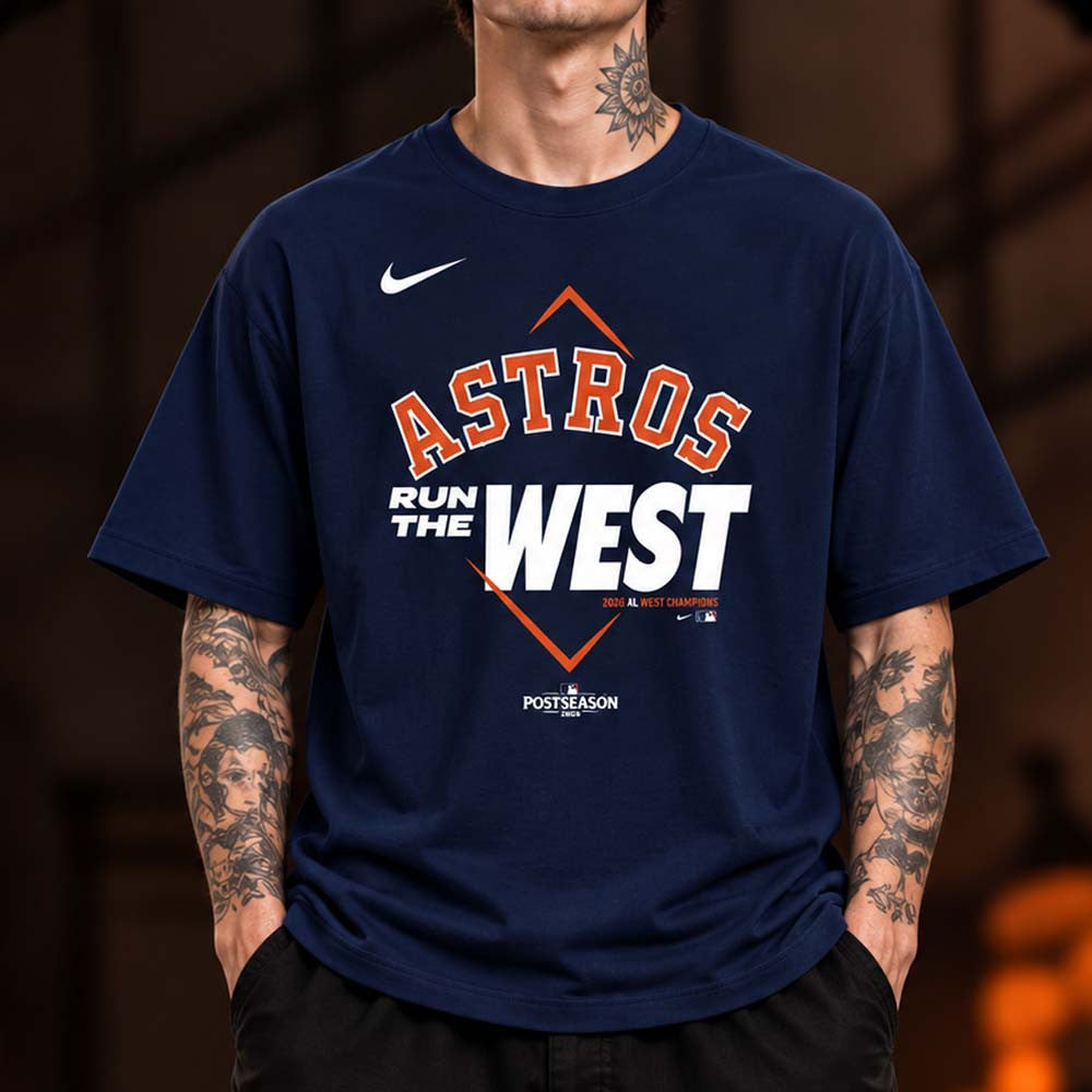 Houston Astros Merch 2026 AL West Division Champions T-Shirt Gifts For Astros Fans - Foxy23shop