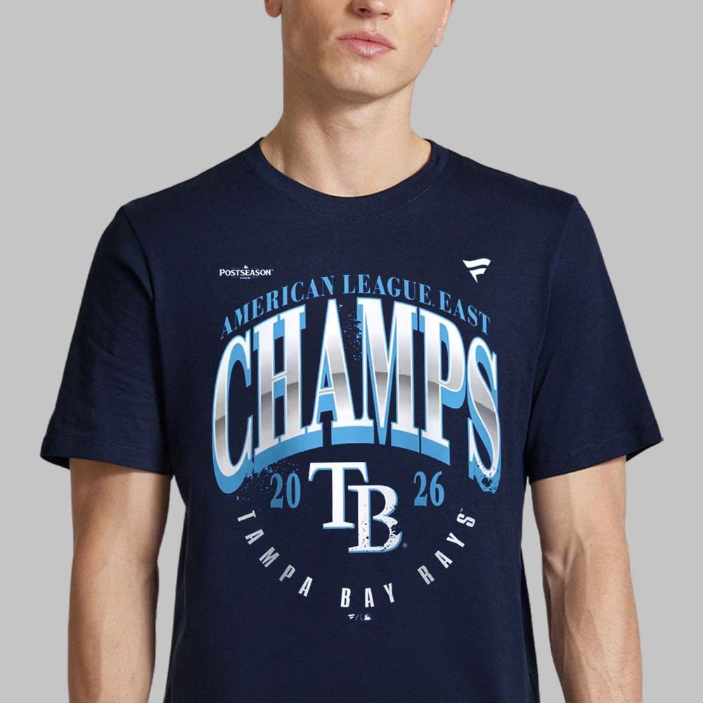 Tampa Bay Rays 2026 AL East Division Champions T-Shirt Tampa Bay Rays Merch Fan Gear - Foxy23shop