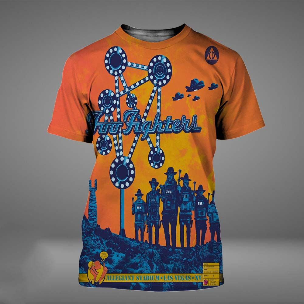 Foo Fighter Take Cover Tour Las Vegas NV 2026 Event Poster T-Shirt Gifts For Foo Fighter Fans - Foxy23shop
