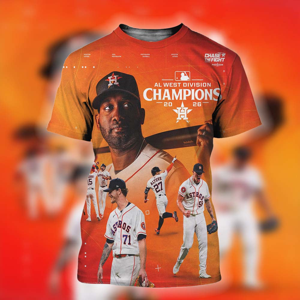 Houston Astros Are Your AL West Division Champions 2026 All Over Print Shirt Houston Astros Fan Gear - Foxy23shop