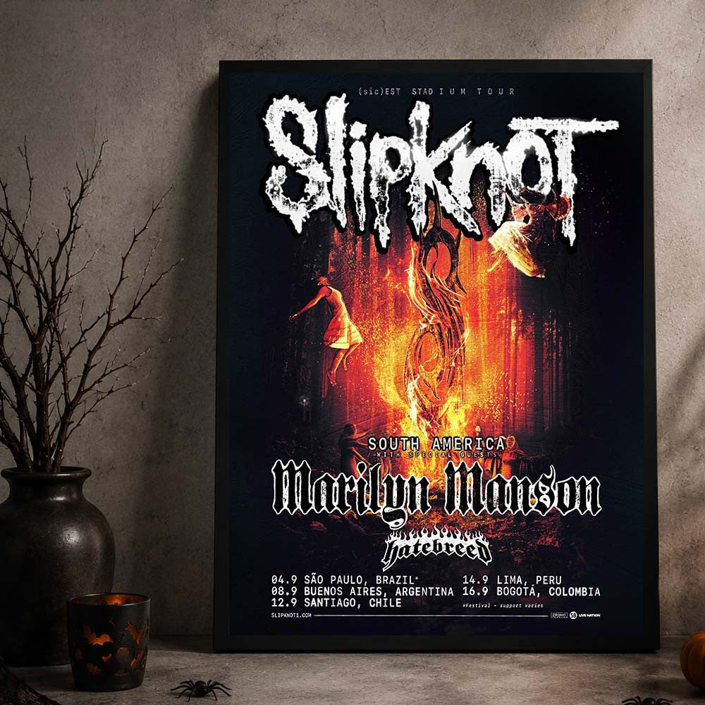 Slipknot South America 2027 sicEST Stadium Tour Poster Slipknot Concert Poster Gift For Fans - Foxy23shop