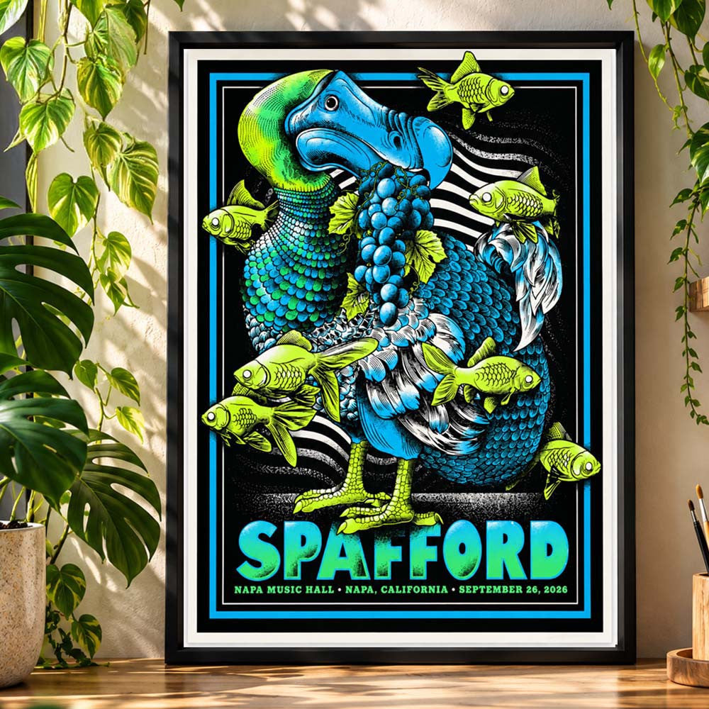 Spafford Napa CA Event Poster At Napa Music Hall In Napa CA Home Decor Poster Spafford Concert Poster - Foxy23shop