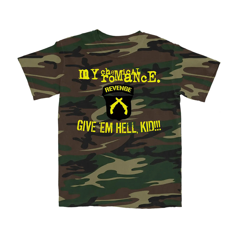 My Chemical Romance Merch Give Em Hell Camo T-Shirt Gifts For My Chemical Romance Fan - Foxy23shop