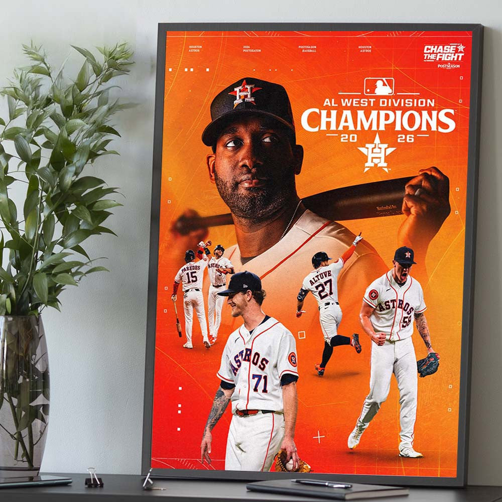 Houston Astros Are Your AL West Division Champions 2026 Poster Houston Astros Fan Poster Gift Ideas - Foxy23shop