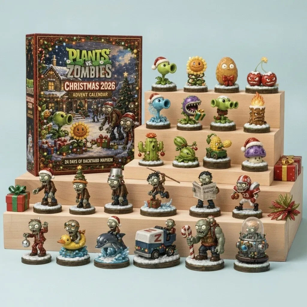 Plants Vs Zombies Christmas 2026 Advent Calendar Xmas Countdown Gifts For Plants Vs Zombie Lover - Foxy23shop