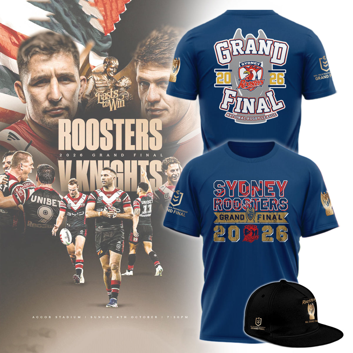 Sydney Roosters 2026 NRL Grand Final T-Shirt Best Gifts For Sydney Roosters Lovers - Foxy23shop