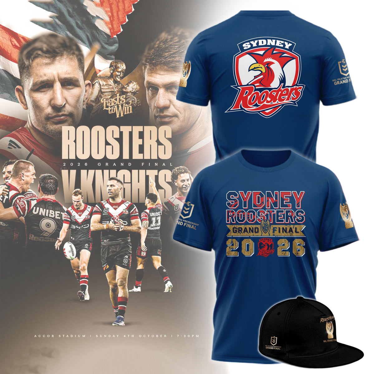 Sydney Roosters 2026 NRL Grand Final T-Shirt Best Gifts For Rugby Fans - Foxy23shop