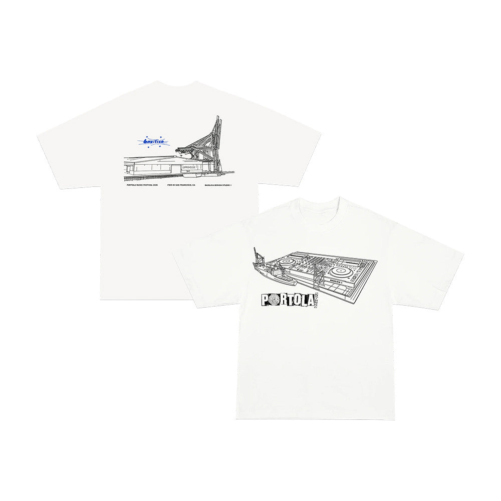 Basilica X Portola T-Shirt Portola Music Festival Mech 2026 Gifts For Music Lovers - Foxy23shop