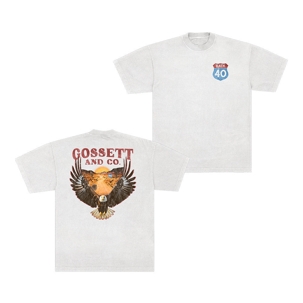 Dylan Gossett Merch Dg Back 40 Eagle T-Shirt Best Presents For Dylan Gossett Lovers - Foxy23shop