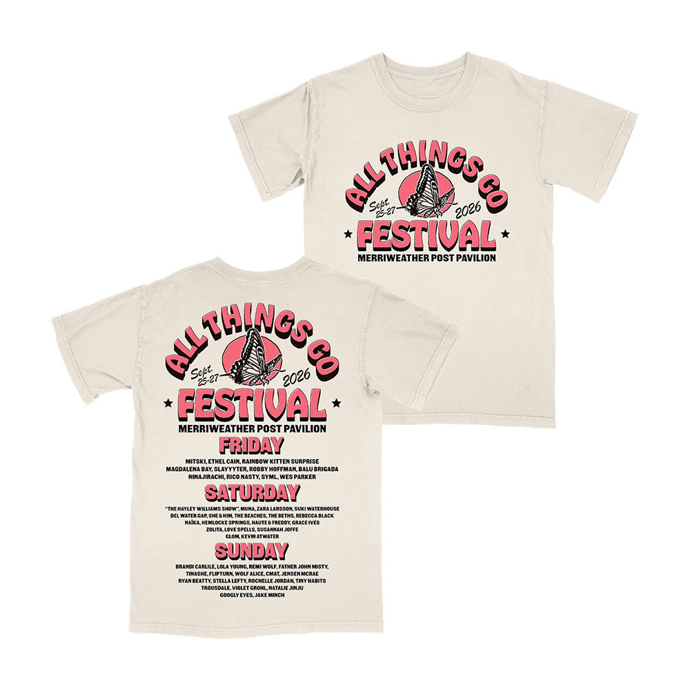 All Things Go Festival Merch DC Butterfly Lineup T-Shirt Music Concert Tee Gift Ideas - Foxy23shop