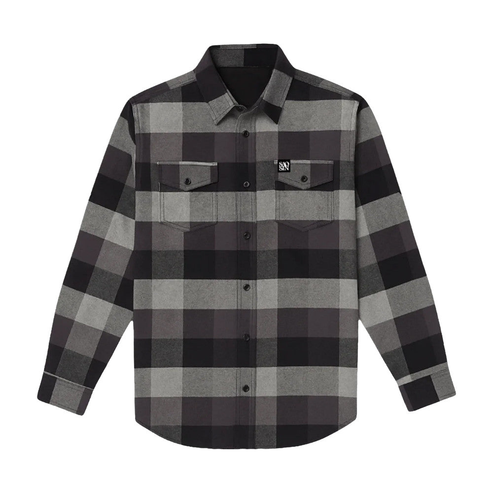 Saosin Store Merch Logo Button Up Long Sleeve Shirt Saosin Apparel Presents For Boyfriend - Foxy23shop