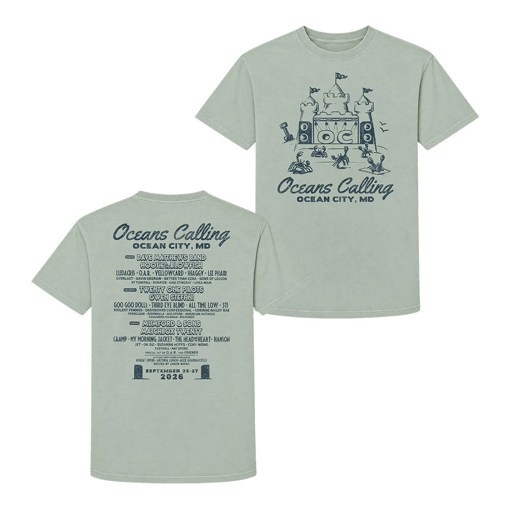 Oceans Calling Festival Merch 2026 Sand Castle Lineup T-Shirt Gifts For Music Lovers - Foxy23shop