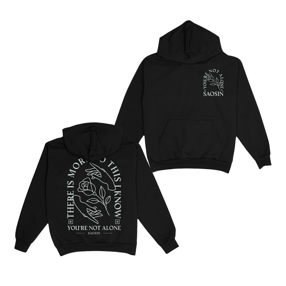 Saosin Store Merch You're Not Alone Black Hoodie Presents Idea For Saosin Fans - Foxy23shop
