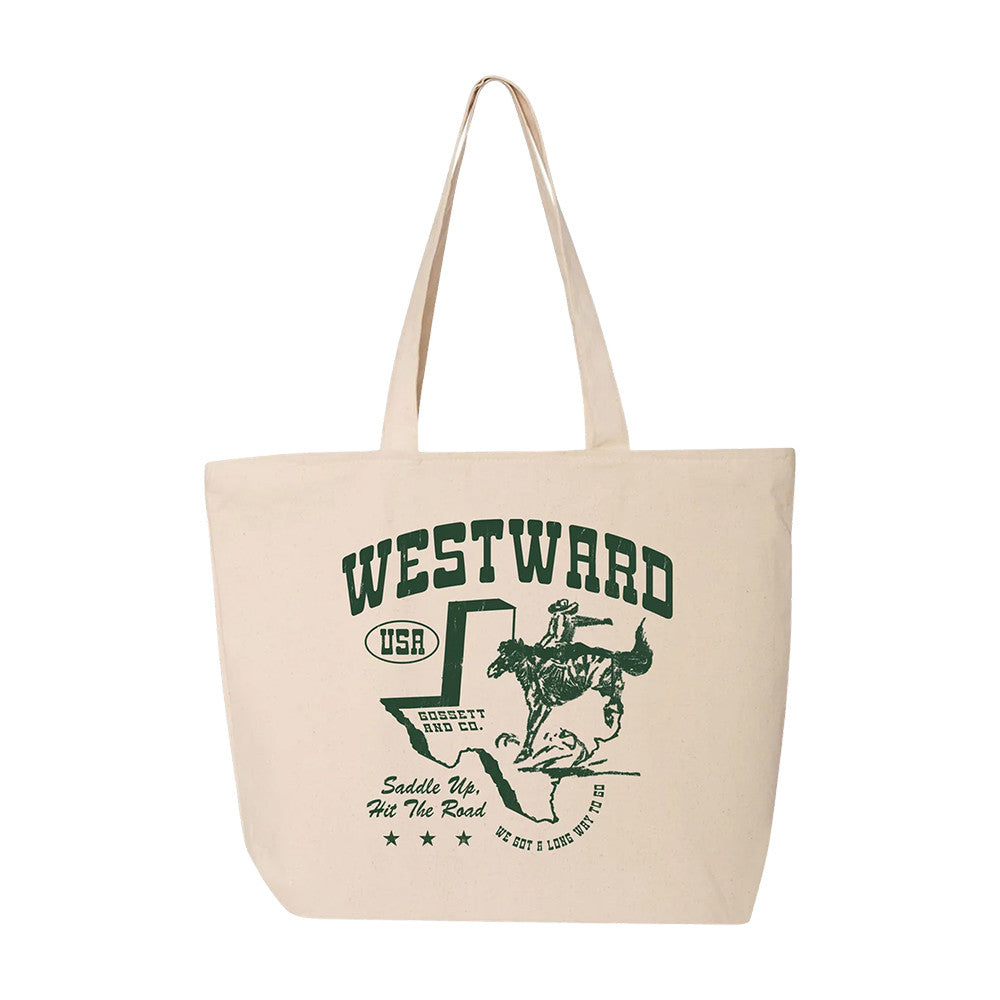 Dylan Gossett Westward Cowboy Tote Bag Dylan Gossett Accessories Gifts Idea For Girlfriend - Foxy23shop