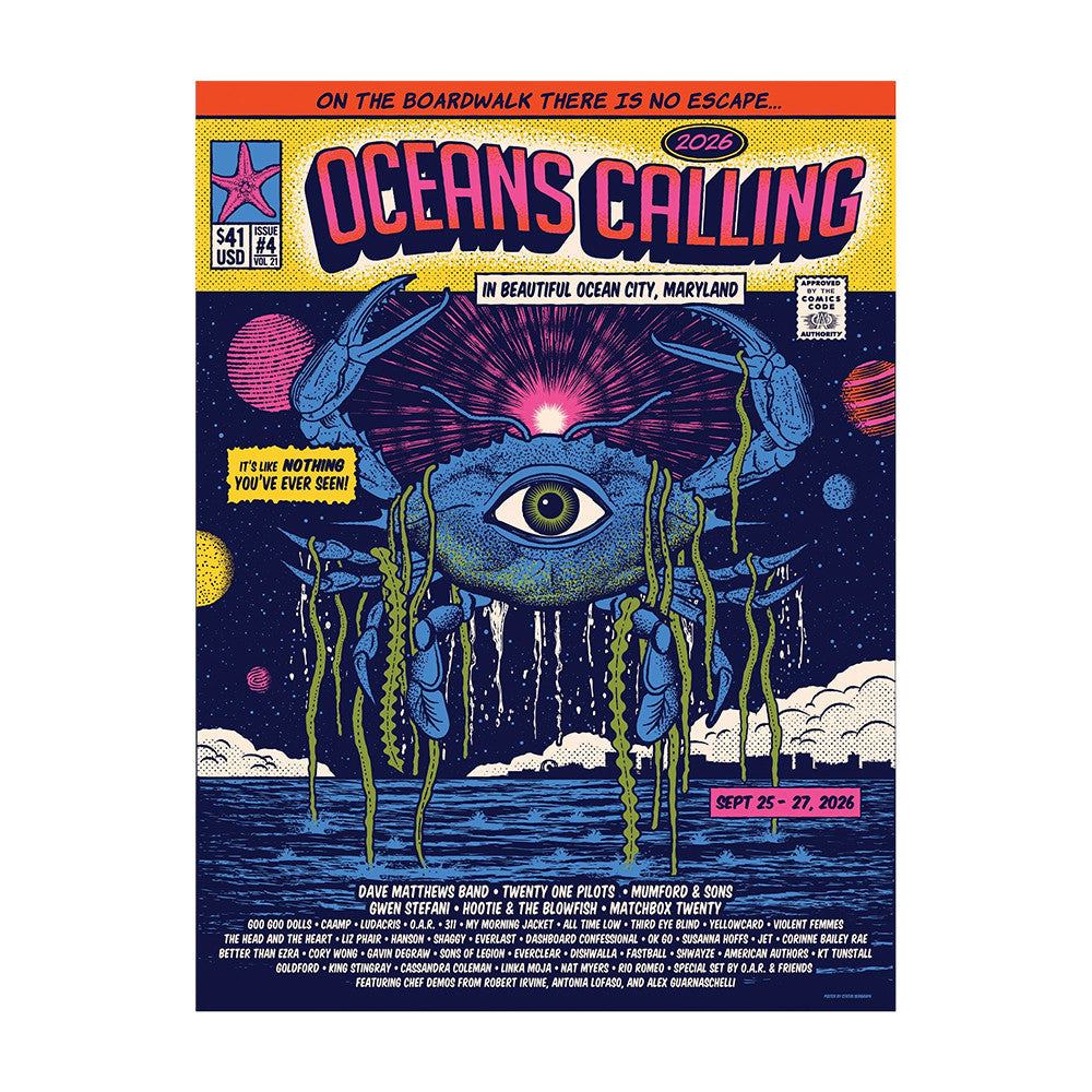 Oceans Calling Festival Oceans Calling Commemorative Poster Best Wall Decor Music Lovers Gifts - Foxy23shop