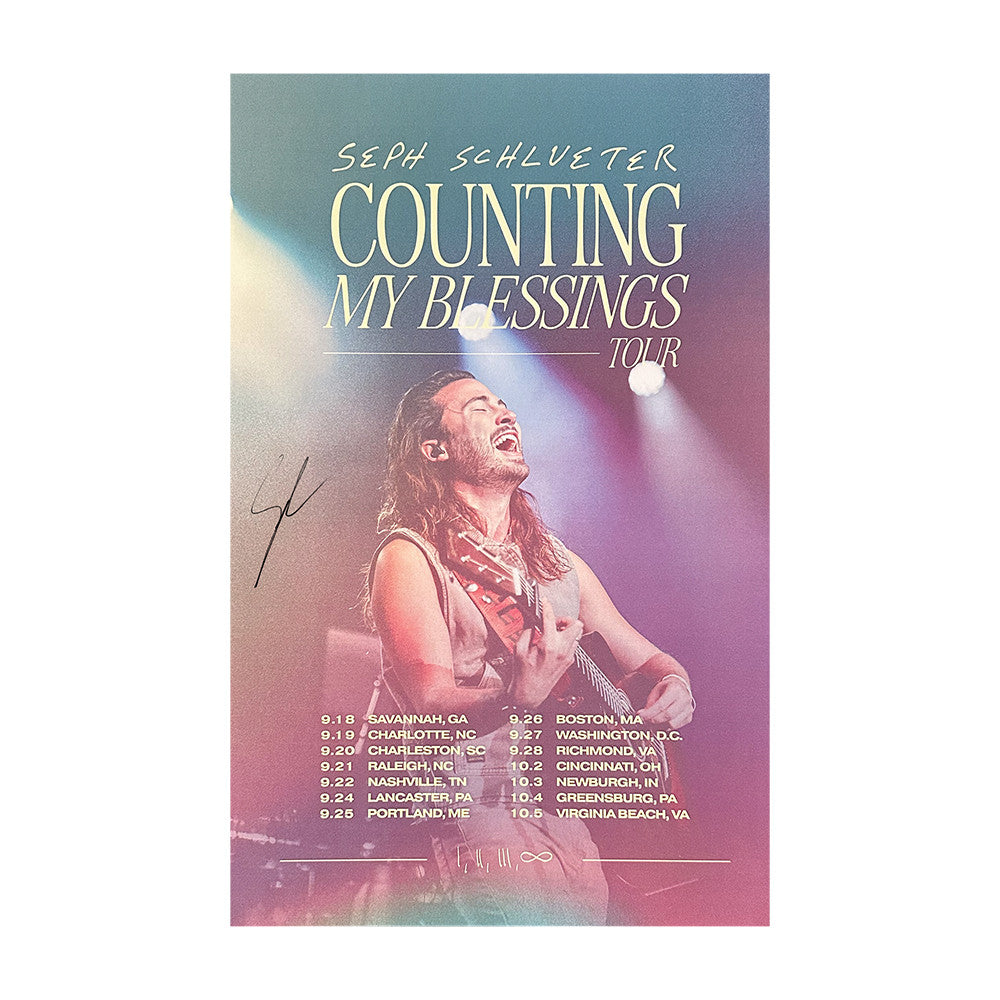 Seph Schlueter Counting My Blessings Poster Seph Schlueter Merch Gifts For Music Lovers - Foxy23shop