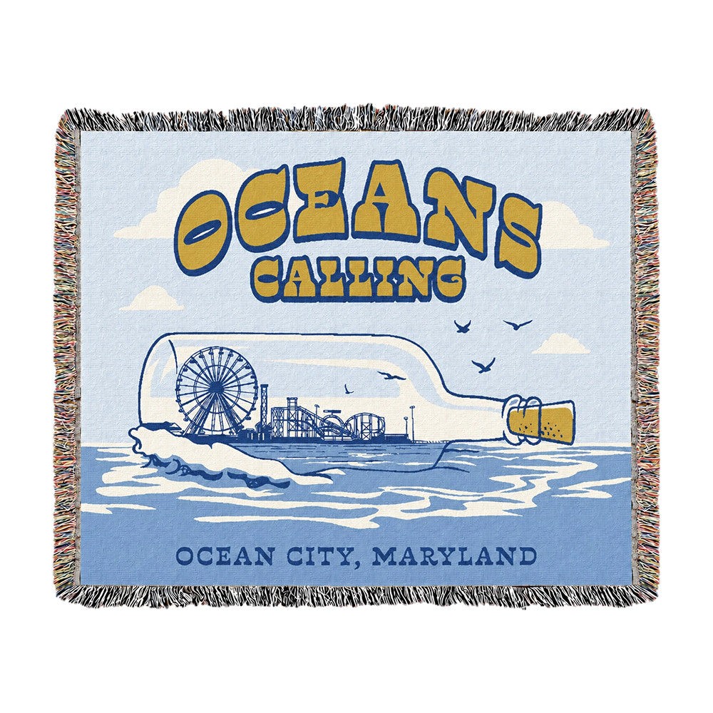 Oceans Calling Festival Bottle Blanket 2026 Best Home Decor Gifts For Music Lovers - Foxy23shop
