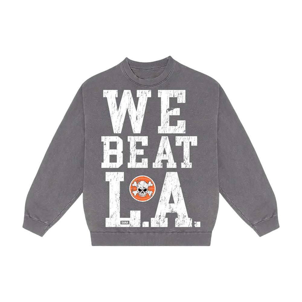 Sana Merch Bad Boys We Beat L A Crewneck Vintage Sweatshirt Presents For Streetwear - Foxy23shop