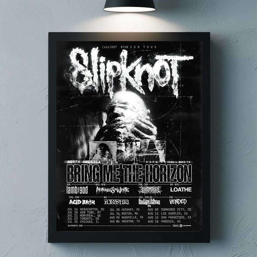 Slipknot North America 2027 Sicest Stadium Tour Schedule Dates Poster Slipknot Concert Poster Fan Gift - Foxy23shop