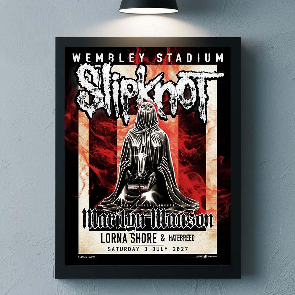 Slipknot Wembley Stadium 2027 Show London UK Poster Slipknot Concert Poster Gifts For Fans - Foxy23shop