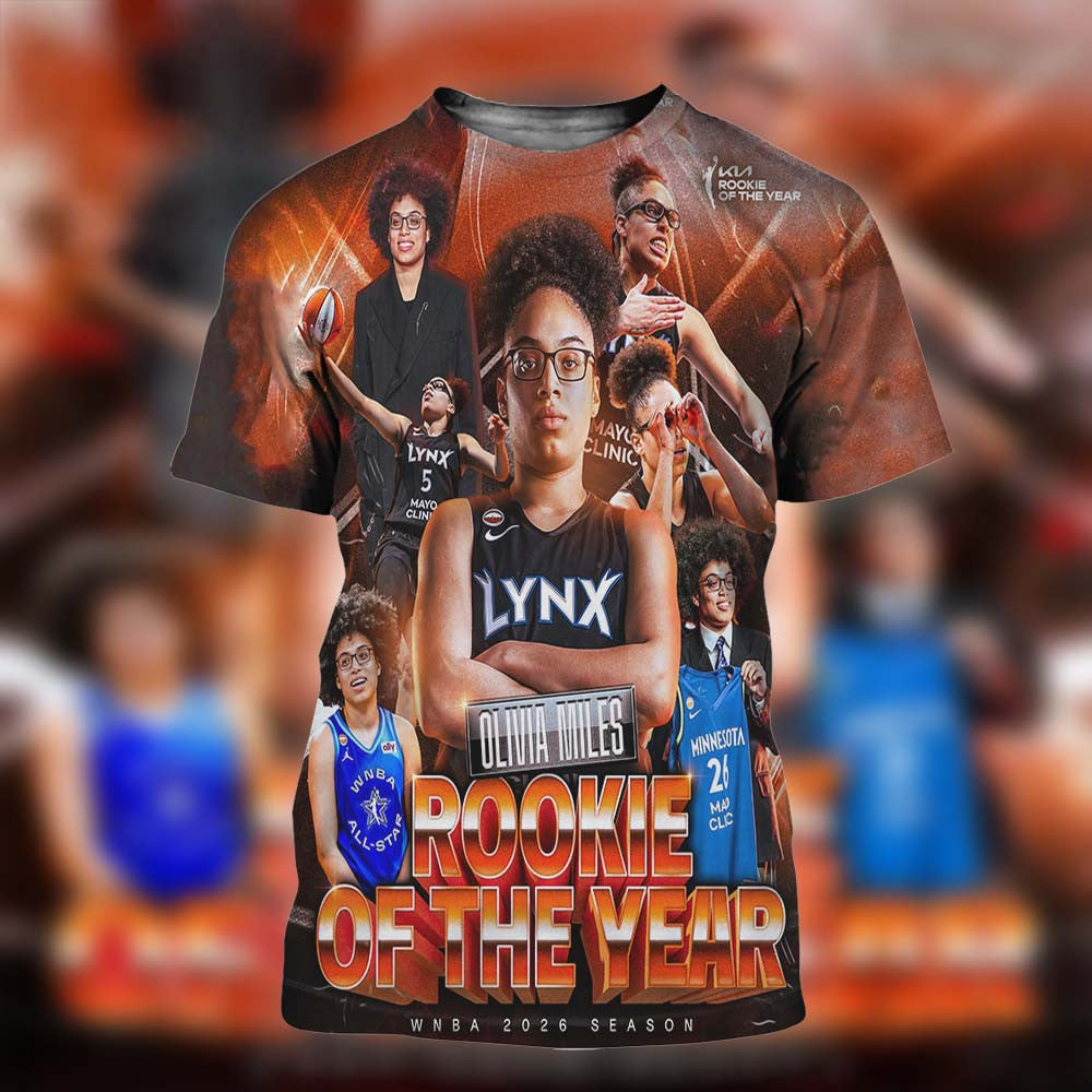Olivia Miles Merch Minnesota Lynx 2026 WNBA Rookie Of The Year Shirt Gifts For Olivia Miles Fans - Foxy23shop
