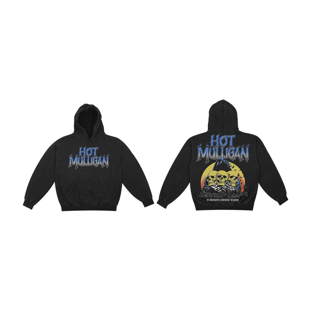 Hot Mulligan Merch Skull Hoodie Hot Mulligan Hooded Sweatshirt Music Lover Gifts - Foxy23shop