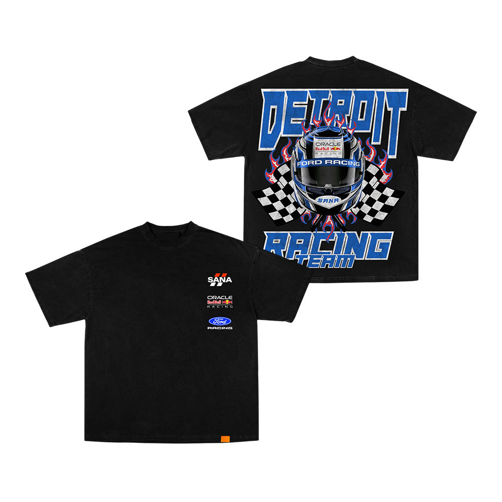 Sana Merch Detroit Pit Lane Black T-Shirt Best Gifts For Streetwear - Foxy23shop