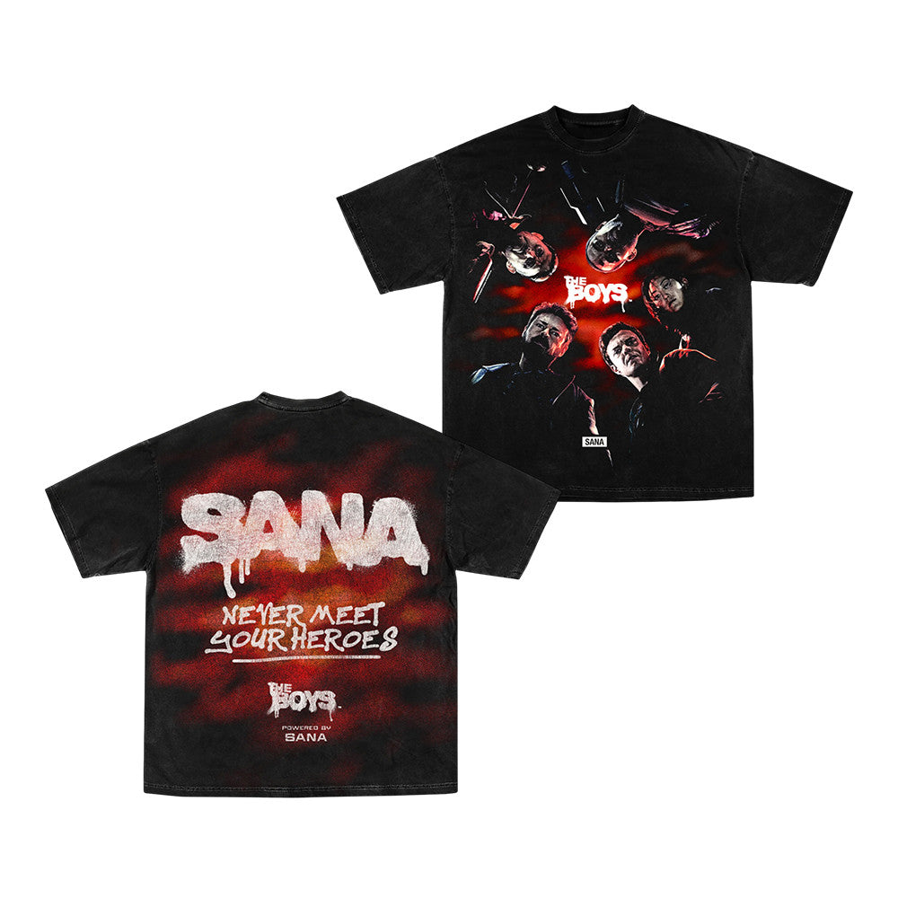 Sana Merch The Boys Black T-Shirt Sana Clothing Streetwear Gifts For Boyfriend - Foxy23shop