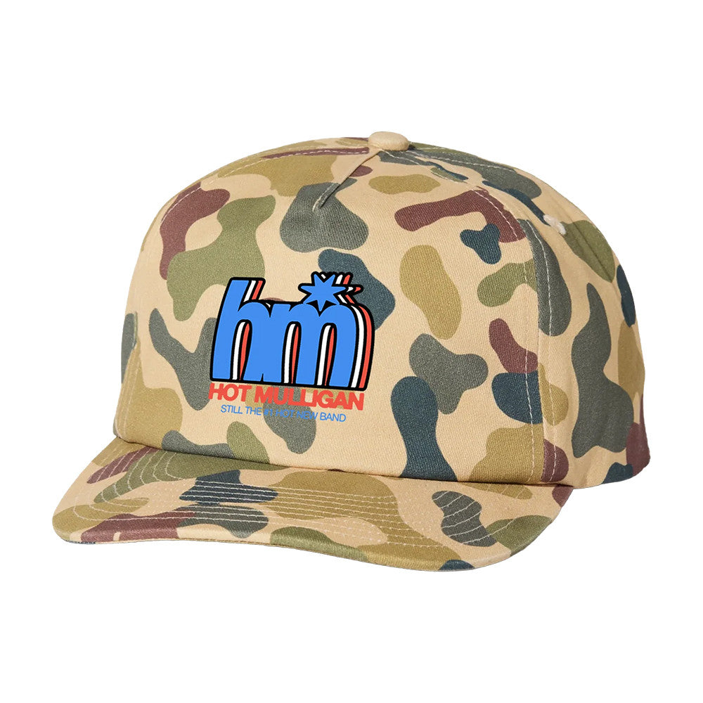 Hot Mulligan Star Logo Camo Hat Hot Mulligan Baseball Cap Gift Ideas For Music Lovers - Foxy23shop
