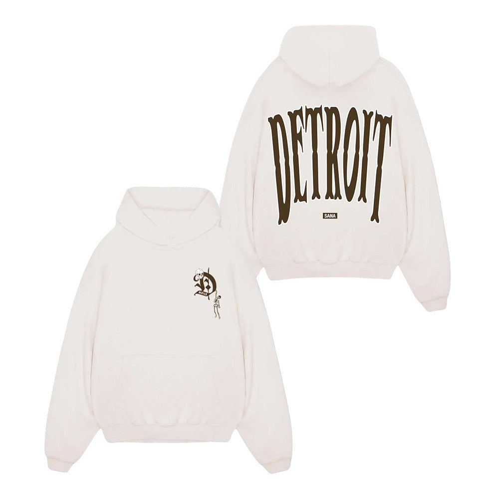 Sana Merch Detroit Logo Hoodie Best Streetwear Gifts For Girlfriend - Foxy23shop