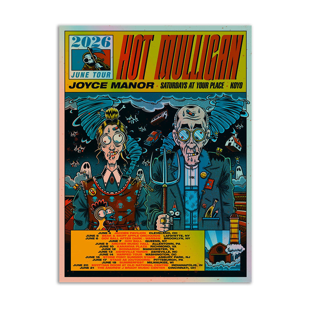 Hot Mulligan Holographic Summer Tour 2026 Poster Hot Mulligan Concert Poster Gift Idea For Fans - Foxy23shop