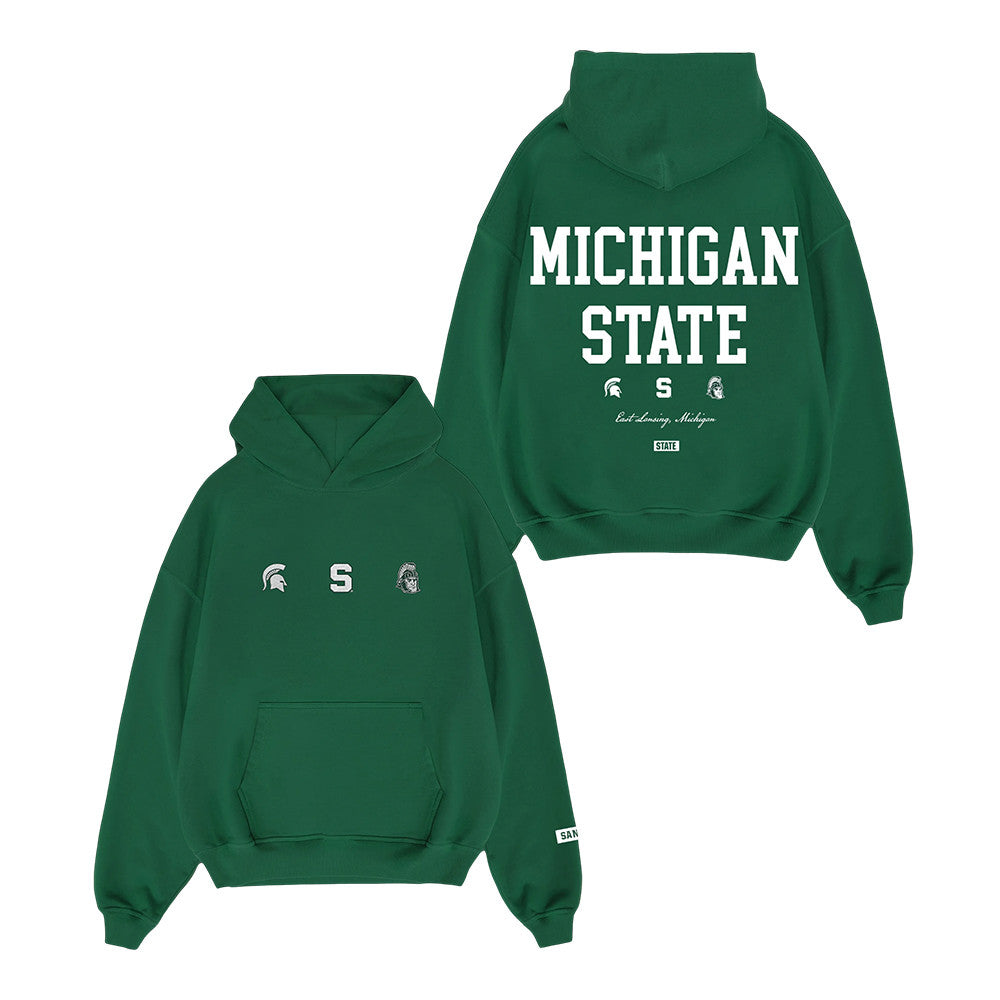 Sana Merch Michigan State Green Hoodie Sana Apparel Gift Ideas For Sister - Foxy23shop