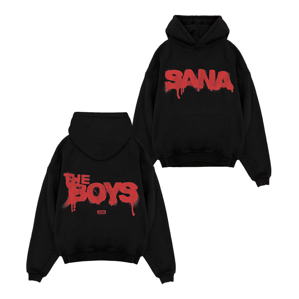 Sana Merch The Boys Anit Hero Black Hoodie Streetwear Apparel Gifts For Brother - Foxy23shop