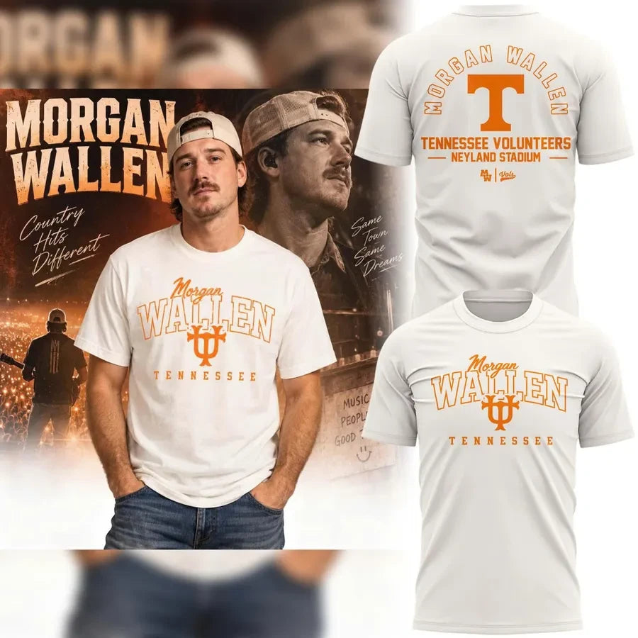 2026 Morgan Wallen X Tennessee Volunteers T-Shirt Morgan Wallen Concert Outfits - Foxy23shop