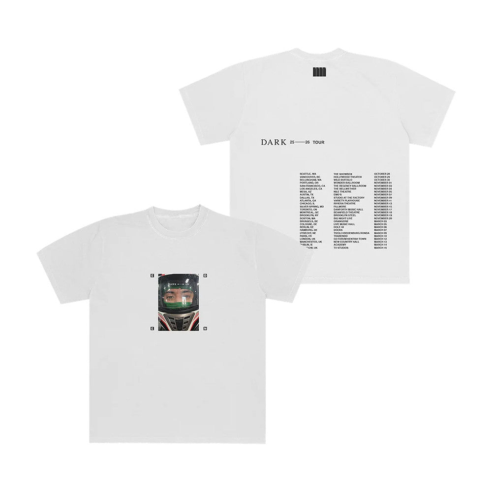 Iameden Store Merch Dark Helmet Tour White T-Shirt Presents For EDEN Fans - Foxy23shop