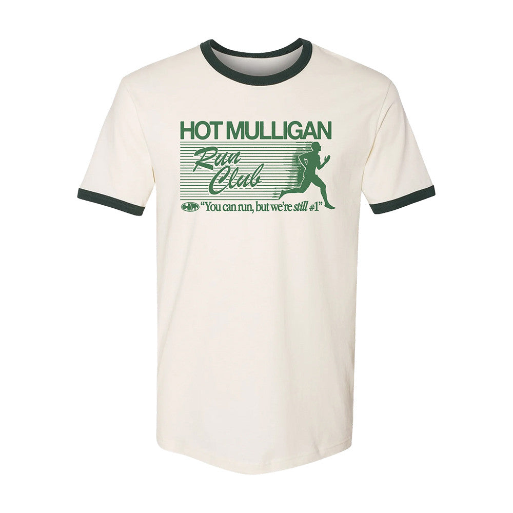 Hot Mulligan Merch Run Club Ringer T-Shirt Hot Mulligan Streetwear Apparel Music Lovers Gifts - Foxy23shop