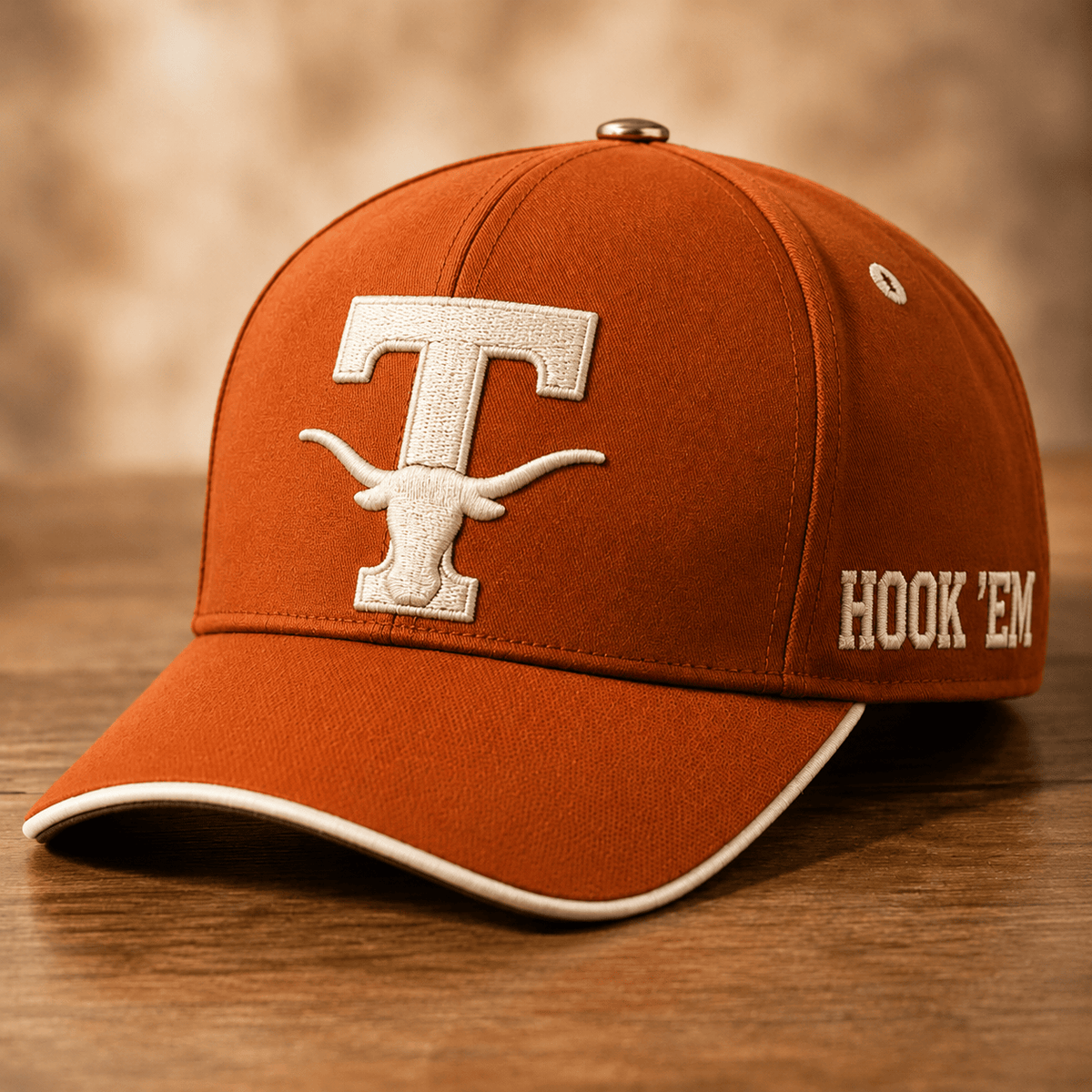 Texas Longhorns Merch 2026 NCAA Hook Em Hat Texas Longhorns Baseball Cap Fan Gear - Foxy23shop